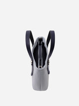 ミニレザートート 限定カラーのブルーミスト×ネイビーハンドル