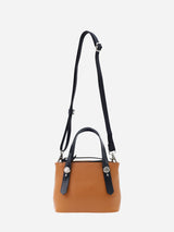 プチレザートートバッグ限定カラーのキャメル× ブラックハンドル