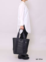 ON/OFF 対応 優秀なレザートートバッグ (縦型) NAVY