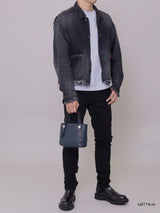 プチレザートートバッグ 限定カラーのキャメル× ヌードヌメハンドル