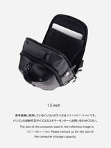 PACK-1 leather backpack (for 16inch pc)カツユキコダマのアイコニック レザーバックパック