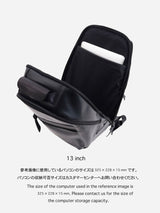 PACK-4 leather backpack (for 16inch pc) ビジネスシーンにも合わせ易いカツユキコダマのレザーバックパック