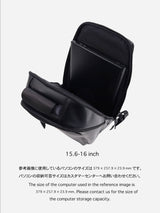 PACK-4 leather backpack (for 16inch pc) ビジネスシーンにも合わせ易いカツユキコダマのレザーバックパック