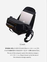 PACK-6 nylon backpack (for 14inch pc) 雨の日でも安心。ビジネスシーンに合わせ易いカツユキコダマのナイロンバックパック