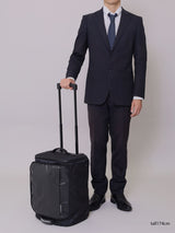 WHEELIE&CO. 旅のお供に強靭なナイロン鎧布の軽量ソフトスーツケース_BLACK