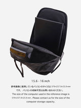 PACK-4 nylon backpack (for 16inch pc) 雨の日でも安心。カツユキコダマのミニマルアイコン ナイロンバックパック