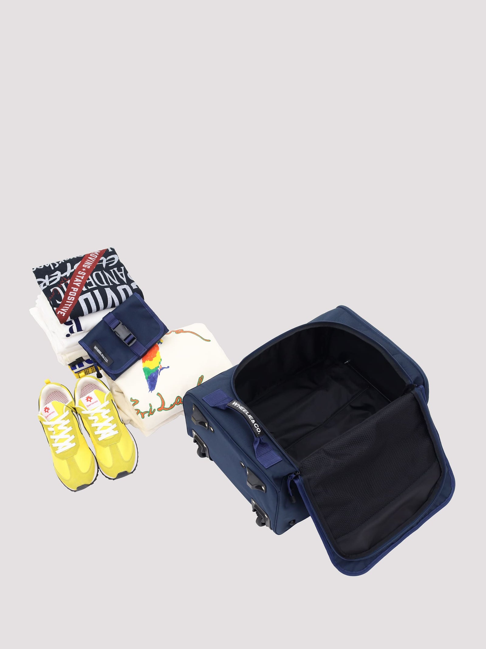 WHEELIE&CO. 旅のお供に軽量ソフトスーツケース_ORANGE
