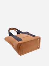 ON/OFF 対応 優秀なレザートートバッグ (縦型) CAMEL