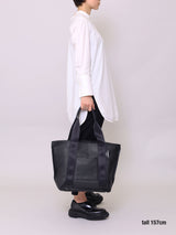 ON/OFF 対応 優秀なレザートートバッグ (横型) BLACK