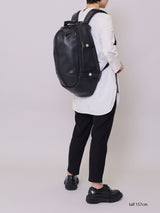 PACK-1 leather backpack (for 16inch pc)カツユキコダマのアイコニック レザーバックパック