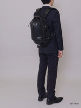 PACK-1-M-C leather backpack (for 14inch pc) カツユキコダマのアイコニックなレザーバックパックMサイズ