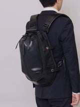 PACK-1-M-C leather backpack (for 14inch pc) カツユキコダマのアイコニックなレザーバックパックMサイズ