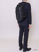 PACK-6-leather backpack (for 14inch pc) ビジネスバッグにお薦め。スーツに合わせ易いカツユキコダマのバックパック