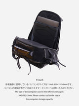 PACK-6-leather backpack (for 14inch pc) ビジネスバッグにお薦め。スーツに合わせ易いカツユキコダマのバックパック