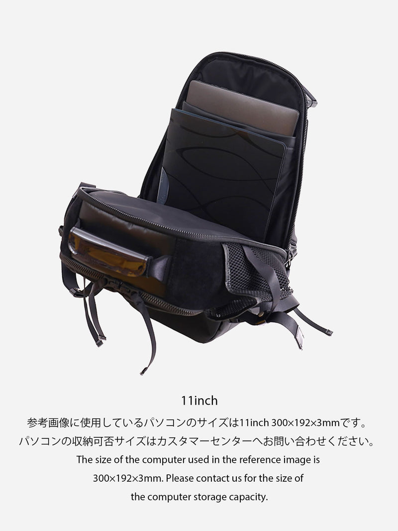 PACK-6-leather backpack (for 14inch pc) ビジネスバッグにお薦め。スーツに合わせ易いカツユキコダマのバックパック