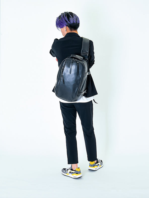 PACK-5 leather backpack (for 14inch pc) スタイリングがキマるカツユキコダマのレザーバックパック –  KATSUYUKIKODAMA PARADIDDLE