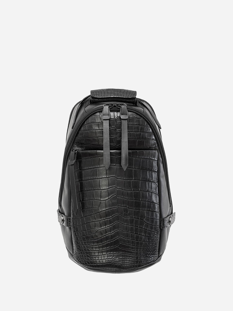 PACK-6 crocodile backpack (for 14inch pc) 革の王様 クロコダイル ...